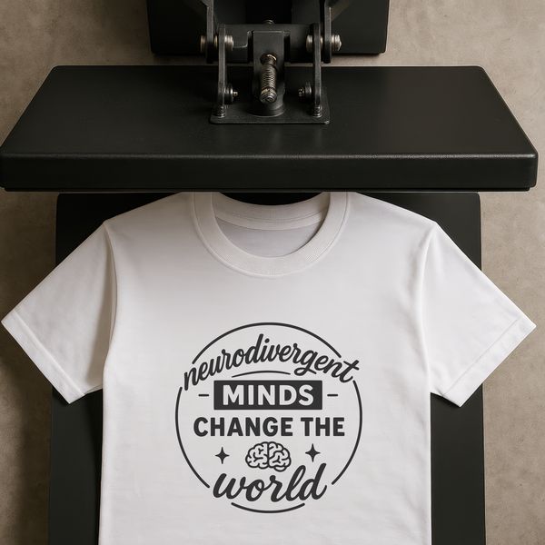 Empowering Neurodivergent Individuals with Inspirational Art Neurodivergent individual empowerment quote illustrated in clean vector art style.