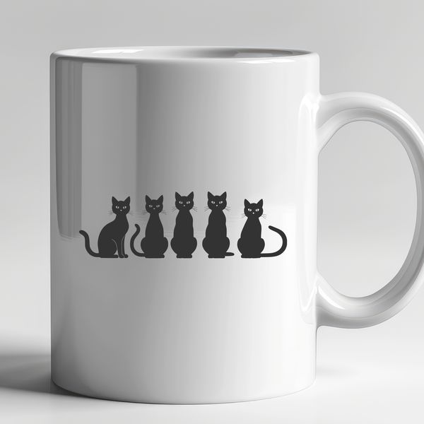 A vector design featuring a stylized feline animal, suitable for print or digital use.