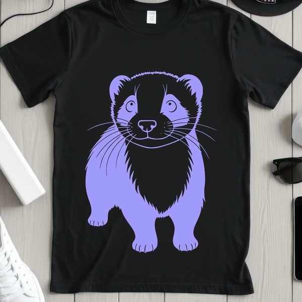 A high-quality illustration of a ferret, ideal for commercial or personal use in crafting, web design, or print projects.