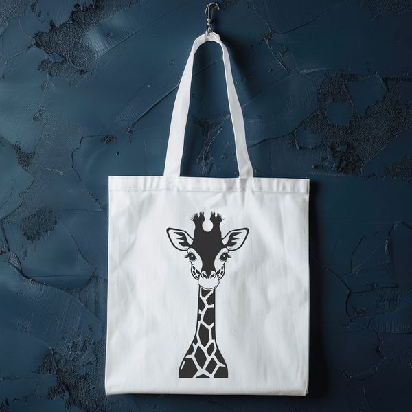 Savannah Wildlife Icon SVG A tall, spotted savannah animal with a long neck.