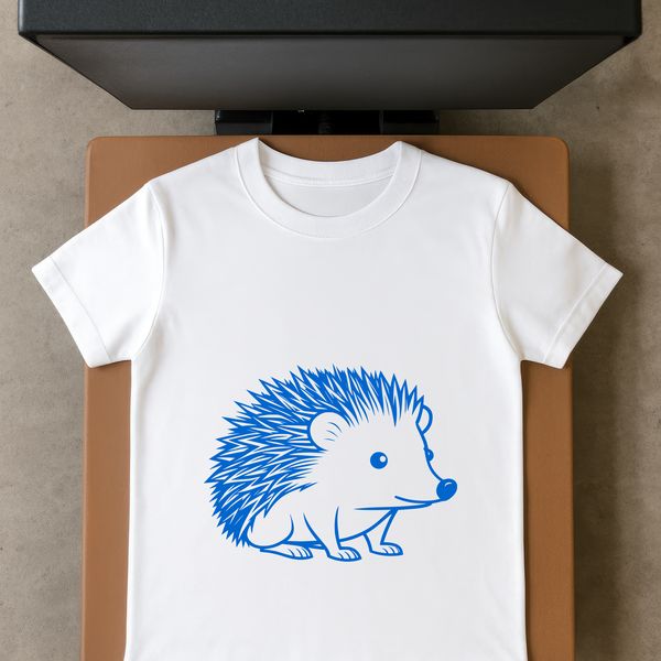 Hedgehog Illustration Vector Graphics A detailed illustration of a hedgehog with quills, suitable for vector design and cutting machine use.