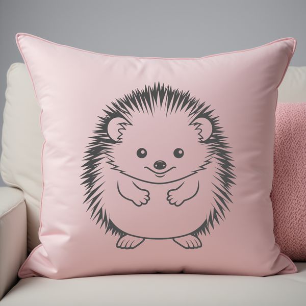 Prickly Creature Illustration An SVG graphic representation of a small mammal with distinctive spines.