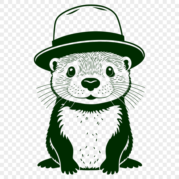 A water-dwelling mammal with sleek fur and webbed feet.
