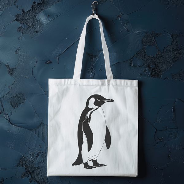 Penguin Graphic Vector A graphic representation of a penguin created with SVG technology.