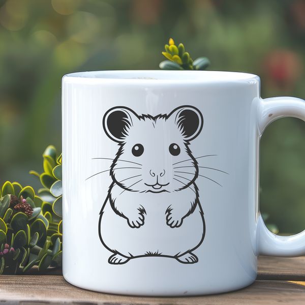 Small Mammal Pet Vector Graphic A simple illustration of a small mammal commonly kept as a pet.