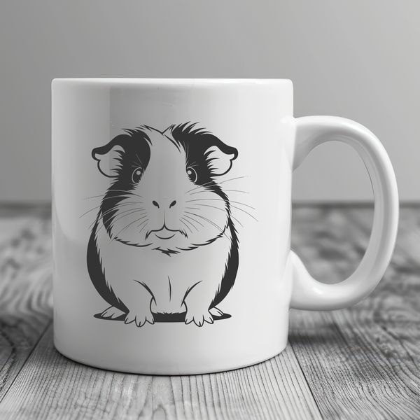 Whimsical Vector Pet Design A vector illustration of a Guinea Pig, ideal for digital designs.