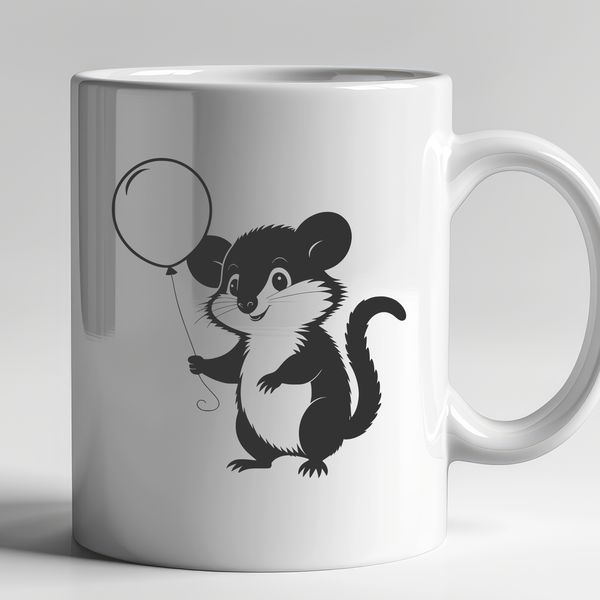 Free SVG Clip Art of a Cute Possum A high-quality vector illustration of a possum in a natural setting.