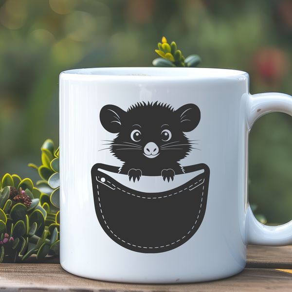 A wild animal possum illustration in vector format.