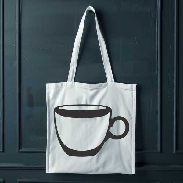 A detailed vector illustration of a classic teacup.
