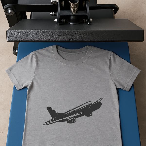 Aeroplane silhouette designed as a cutting file for Cricut or laser cutter projects.