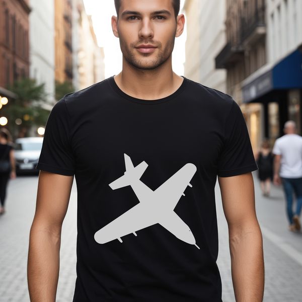 A detailed illustration of an airplane in a vector format.