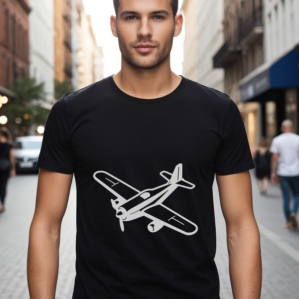 A vector illustration of a commercial airplane in flight.