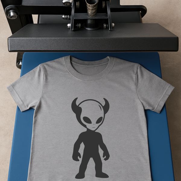 Alien character in a futuristic sci-fi setting, designed as a free vector art file suitable for commercial or personal use.