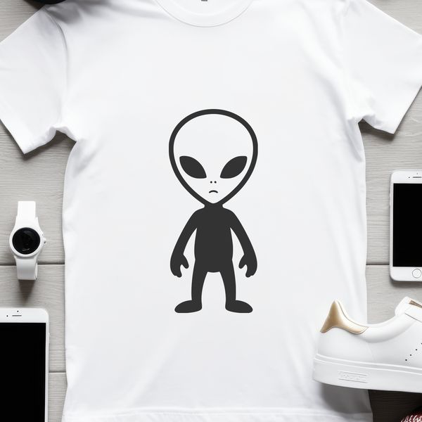 Sci-fi alien character illustration in vector format.
