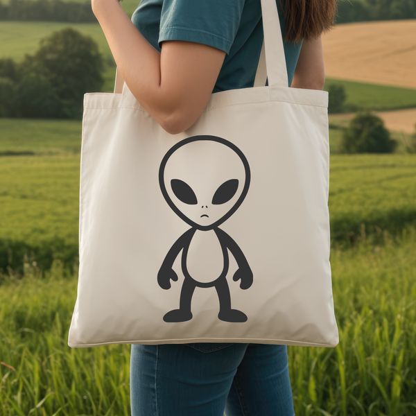 A sci-fi alien character designed as a free vector graphic.