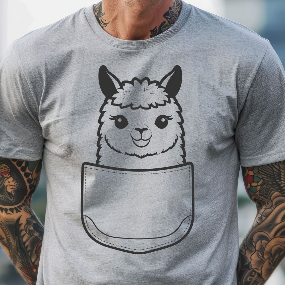 Friendly Alpaca Illustration A digital illustration of a friendly alpaca in a relaxed pose.