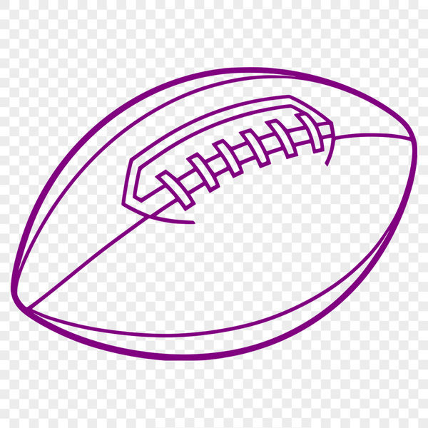 Free SVG Football Clip Art Design American football icon in SVG format, ideal for digital design and cutting machine projects.