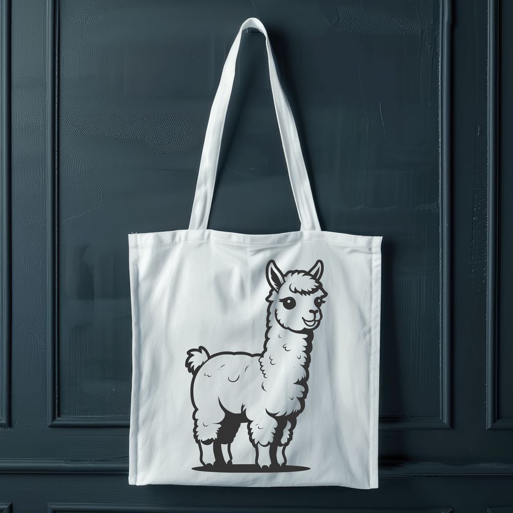 Distinctive Fur Pattern Animal Design Vector illustration of a South American camelid animal with distinctive fur.