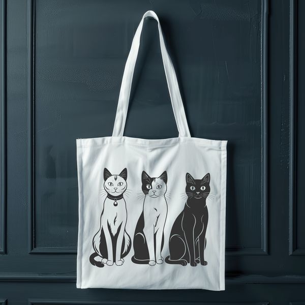 A simple illustration of a domestic cat with bold lines and vibrant colors, suitable for digital design projects.