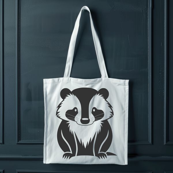 Wildlife Vector Art - Free SVG Download A vector illustration of a badger in a natural setting.
