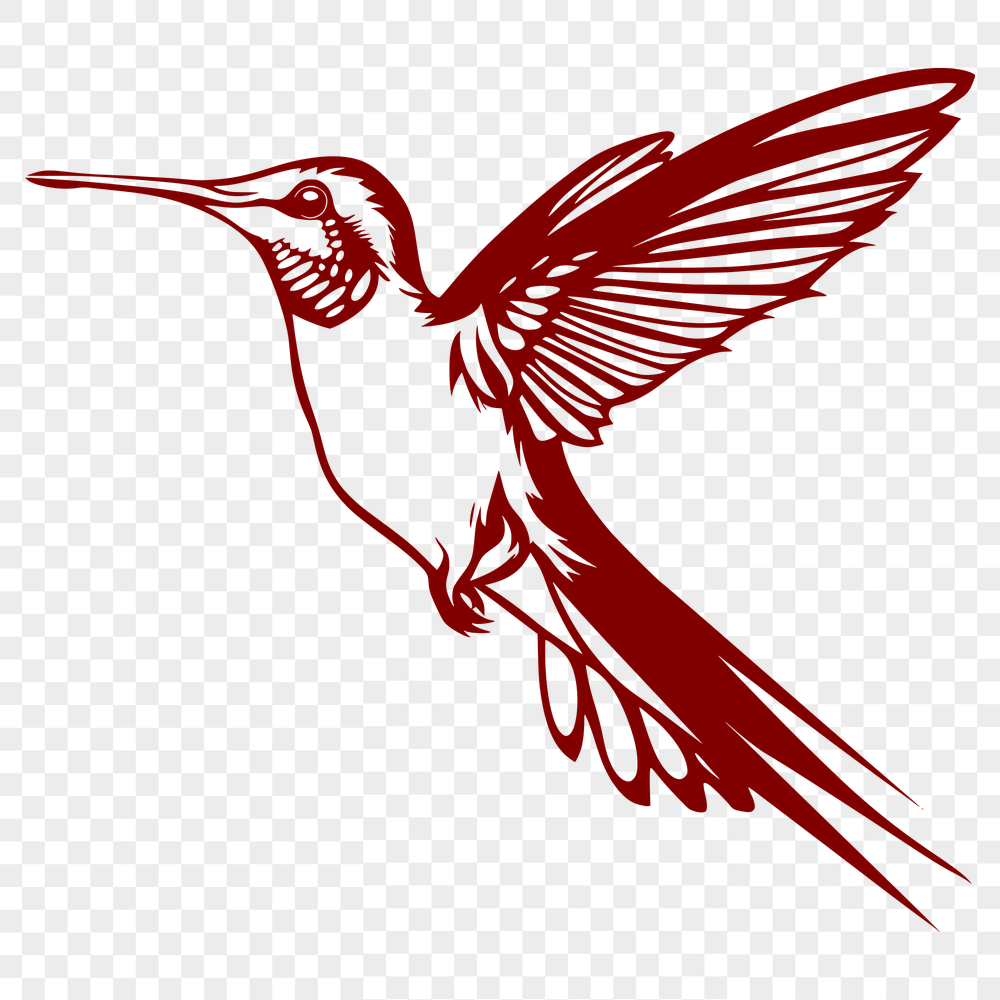 Beautiful Hummingbird - Laser Engraver DXF