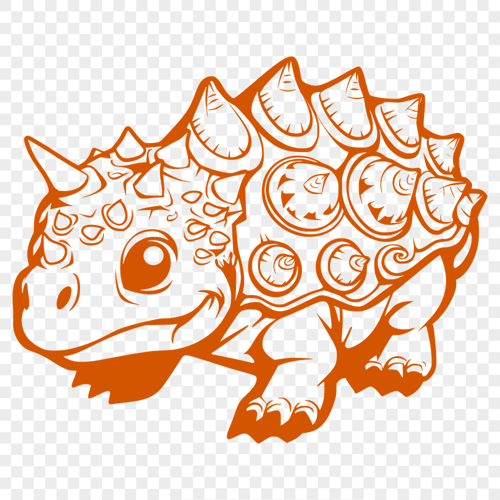 Artistic Ankylosaurus SVG