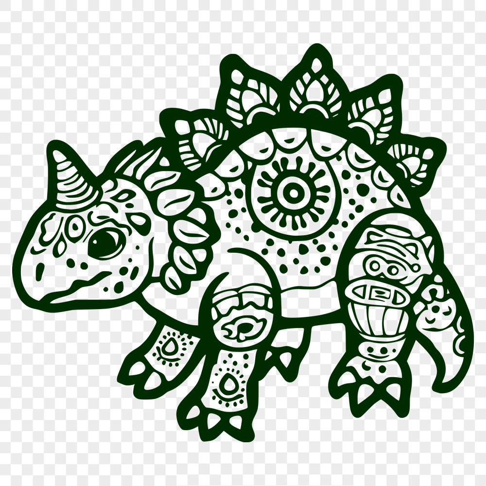 Beautiful Ankylosaurus - For Laser Cutter Project