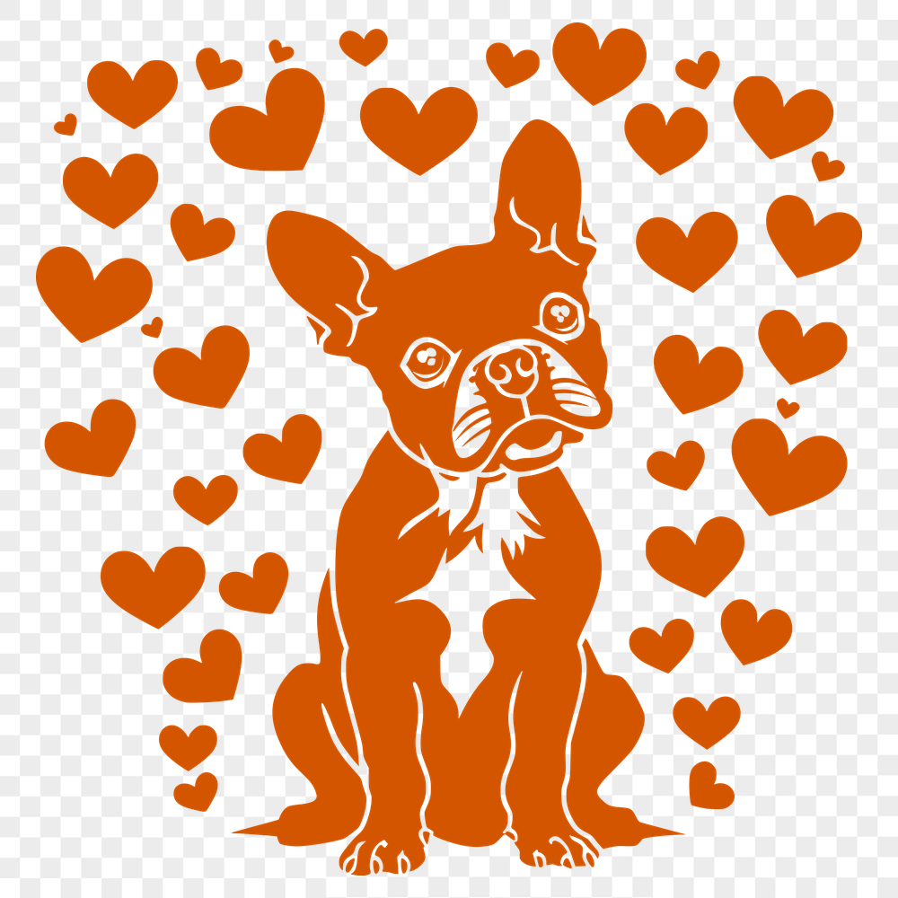 Unique Sitting Dog SVG