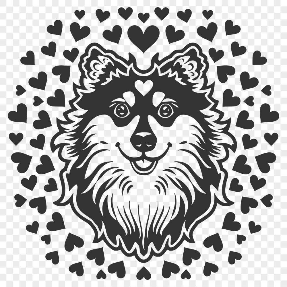 Unique Shetland Sheepdog Clip Art