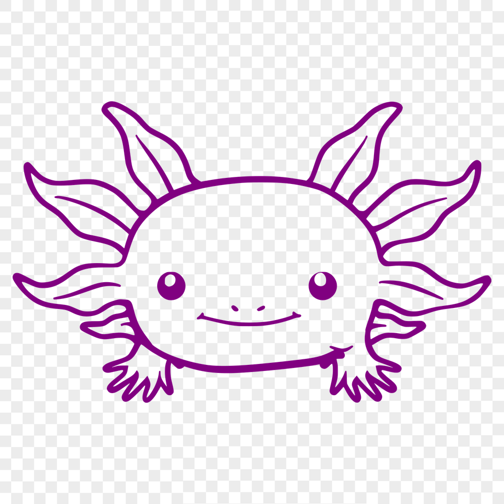 Stunning Axolotl SVG