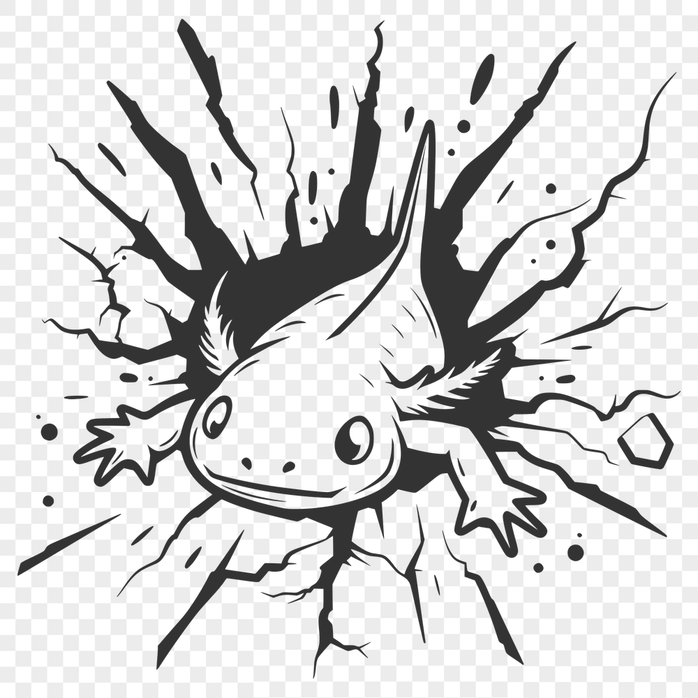 Free Unique Axolotl Vector Art