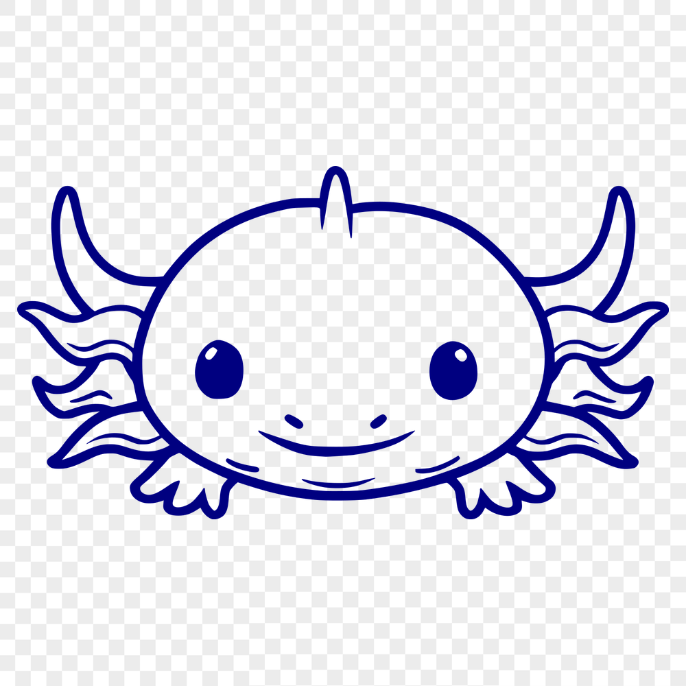 Free Axolotl Vector Image