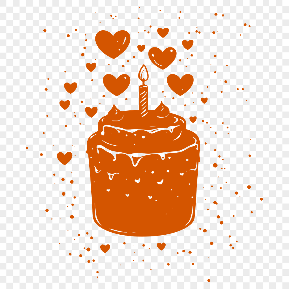 Unique Birthday Cake In SVG - Free Download