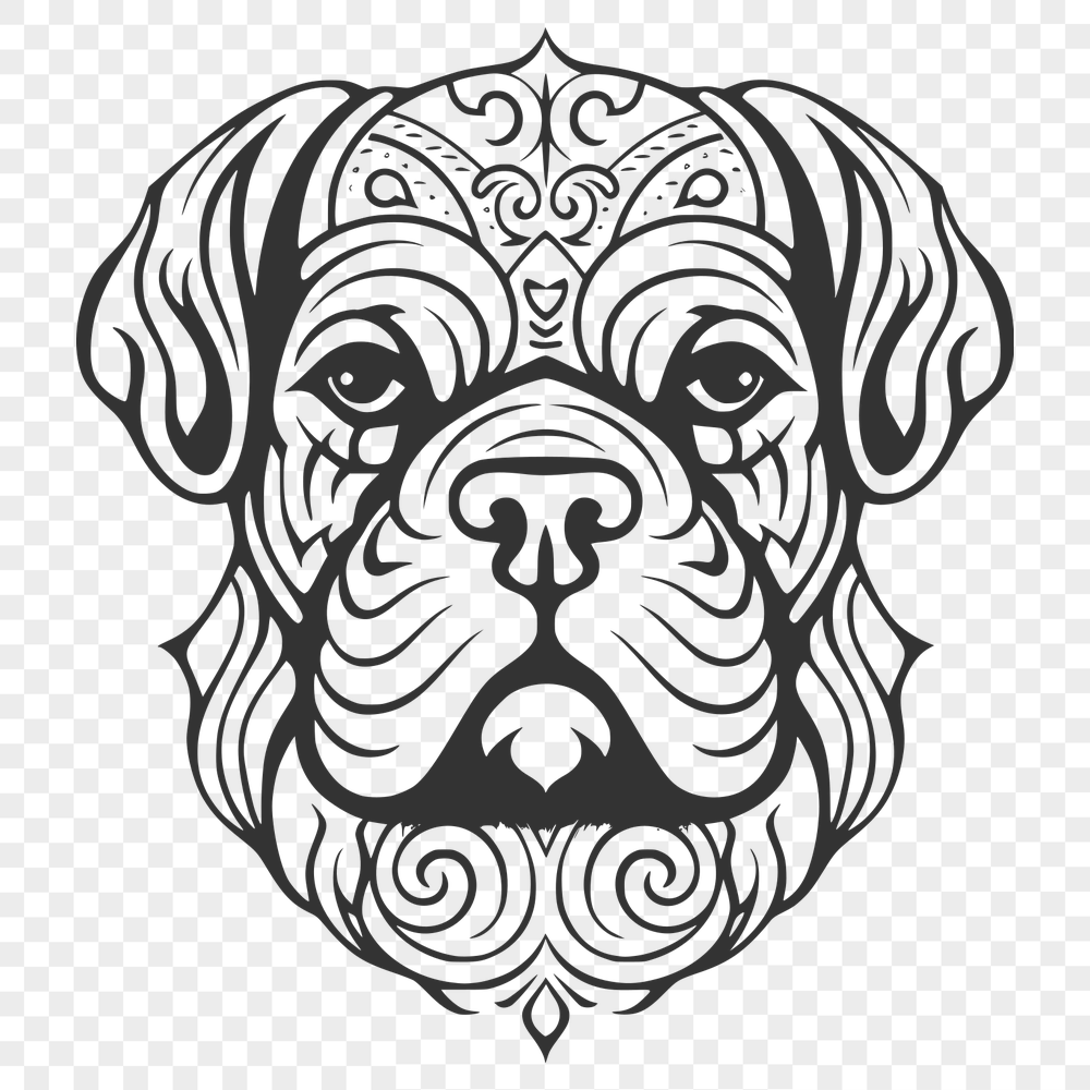 Free Creative Bulldog Digital Artwork