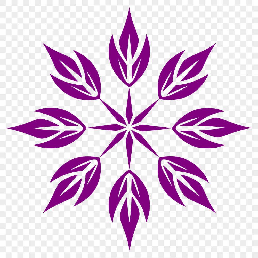 Artistic Snowflake - Vinyl SVG