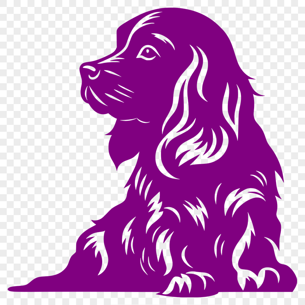 Sitting Cocker Spaniel Decal