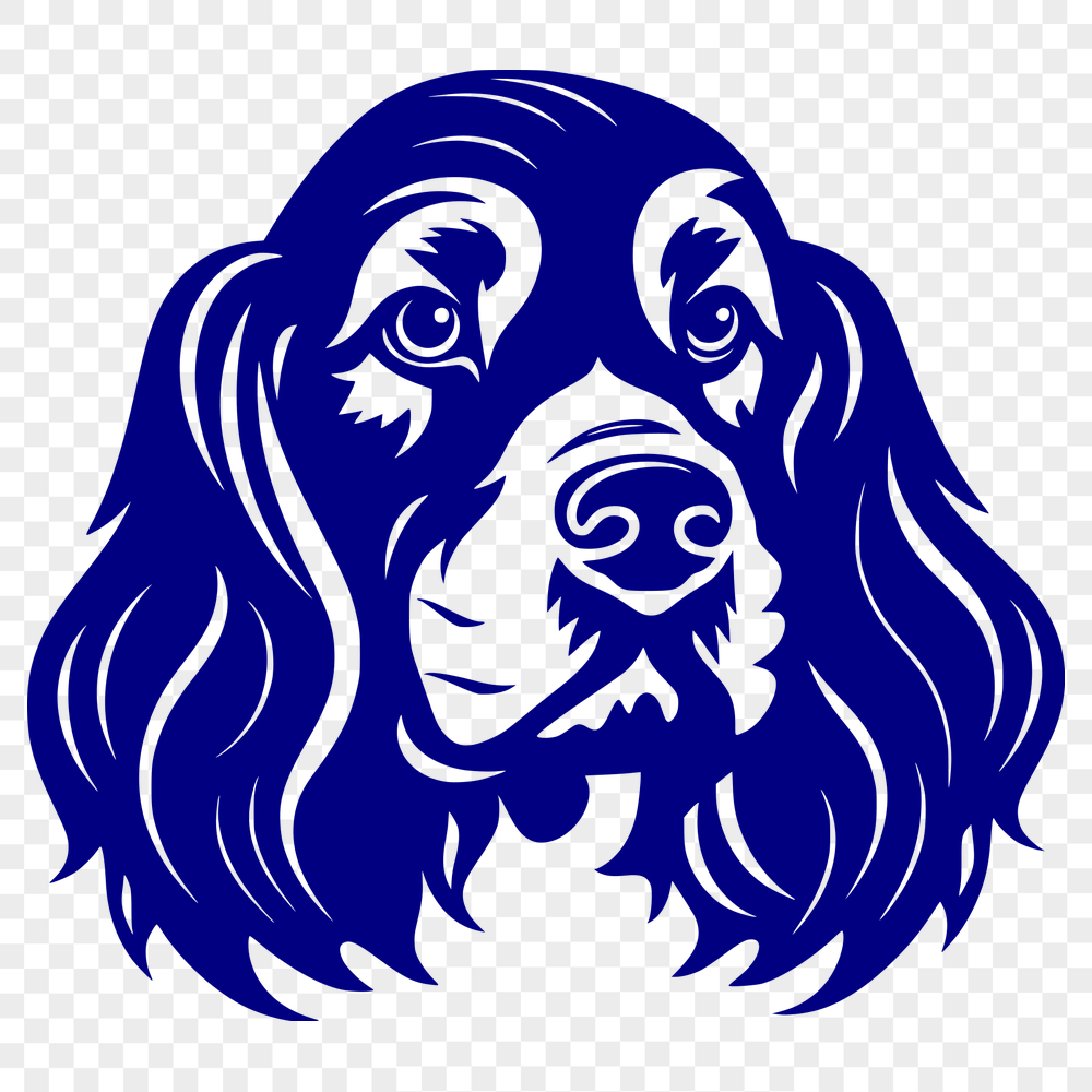 Beautiful Cocker Spaniel DXF