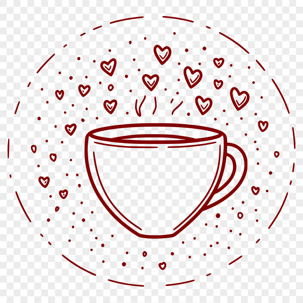 Unique Coffee Cup In PDF - For Free Download, Commercial Use