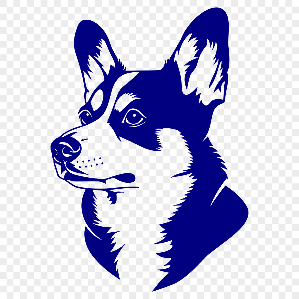 Free Beautiful Corgi Vector Illustration