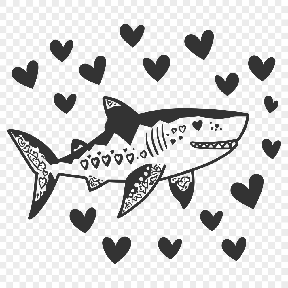 Shark Printable Artwork In PNG & SVG - Free Digital Download