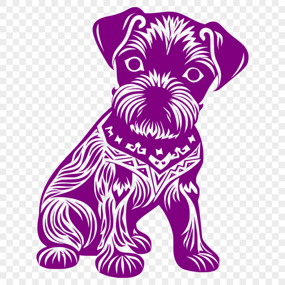 Free Stunning Miniature Schnauzer Vector Drawing