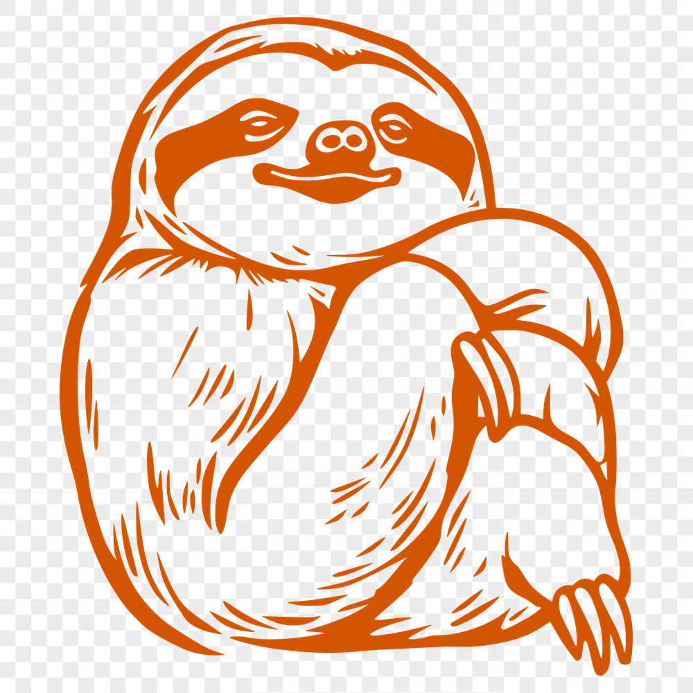 Free Creative Sloth Printable Artwork