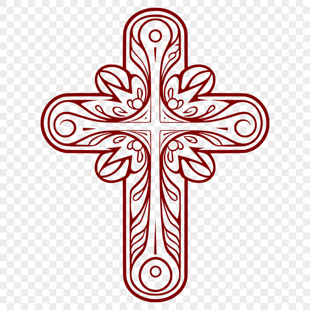 Unique Cross Vector Image