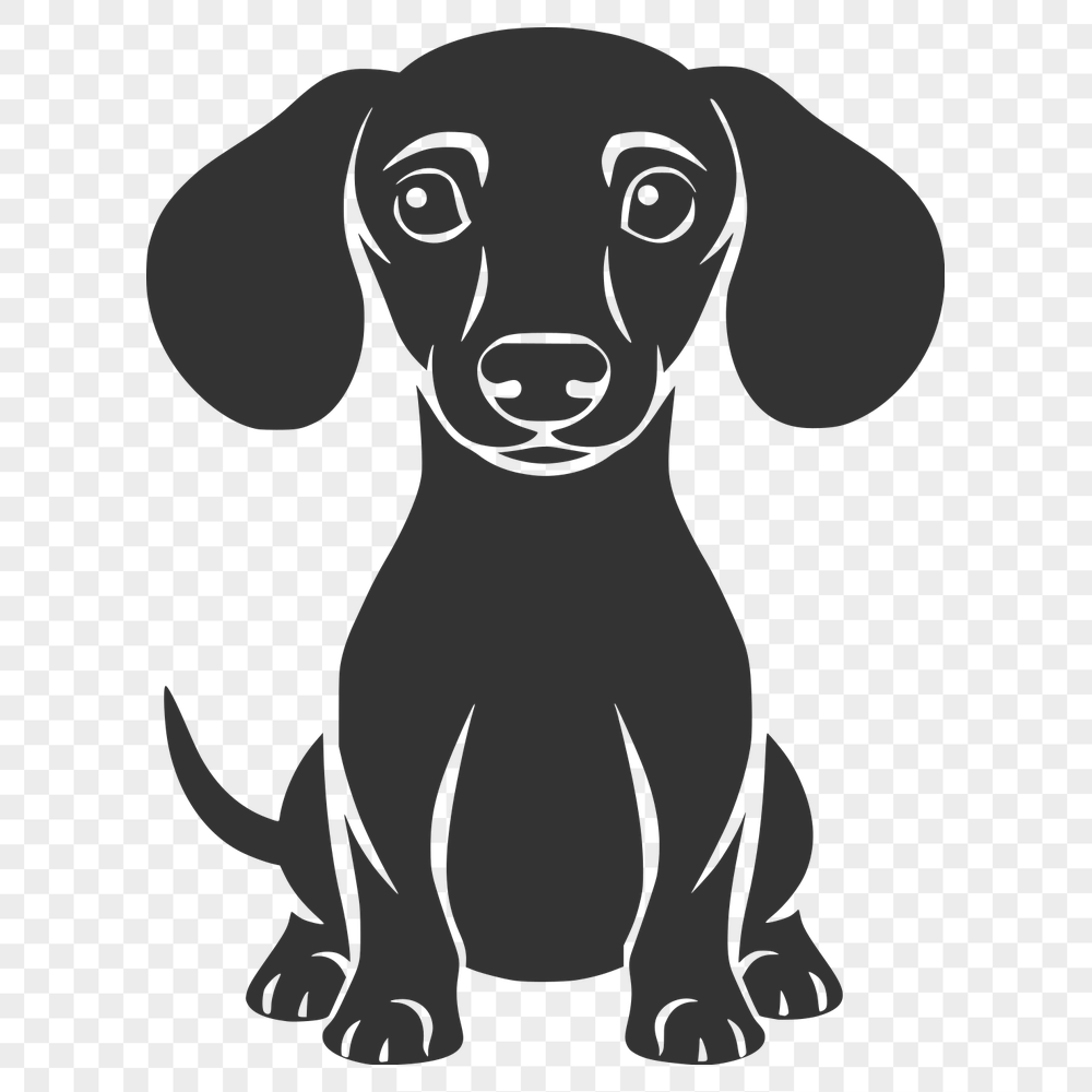 Creative Dachshund Vector Art