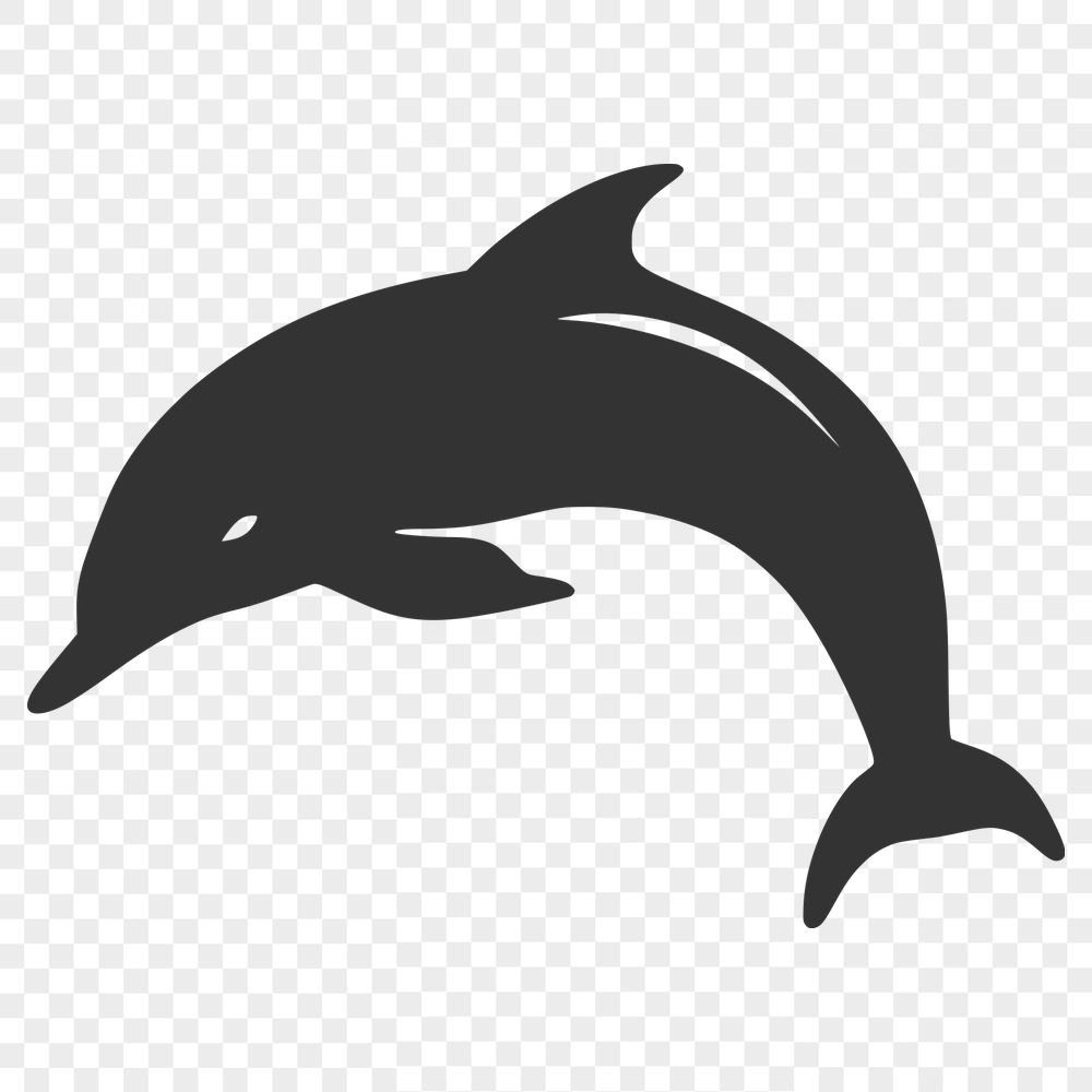 Stunning Dolphin Vector Drawing