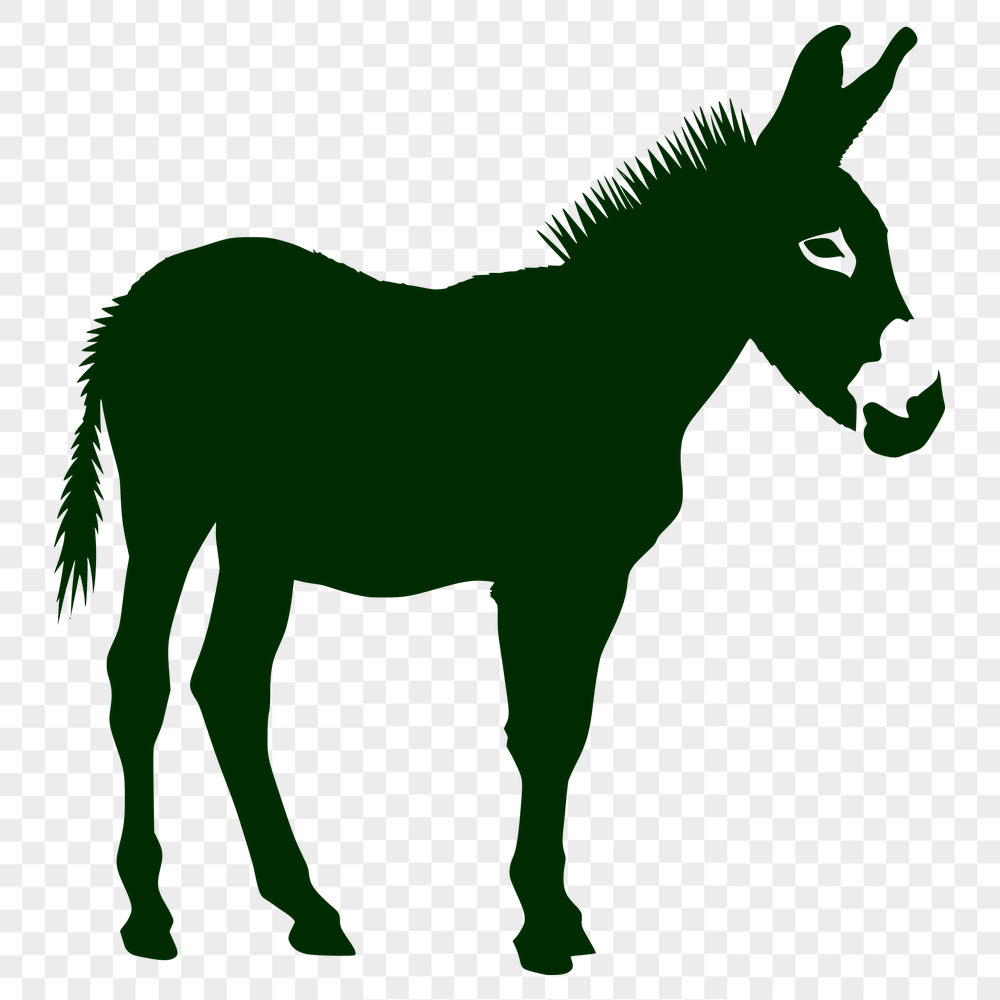 Creative Standing Donkey Vector Craft File