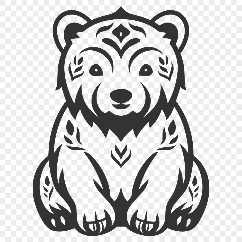 Unique Bear Vector Craft File