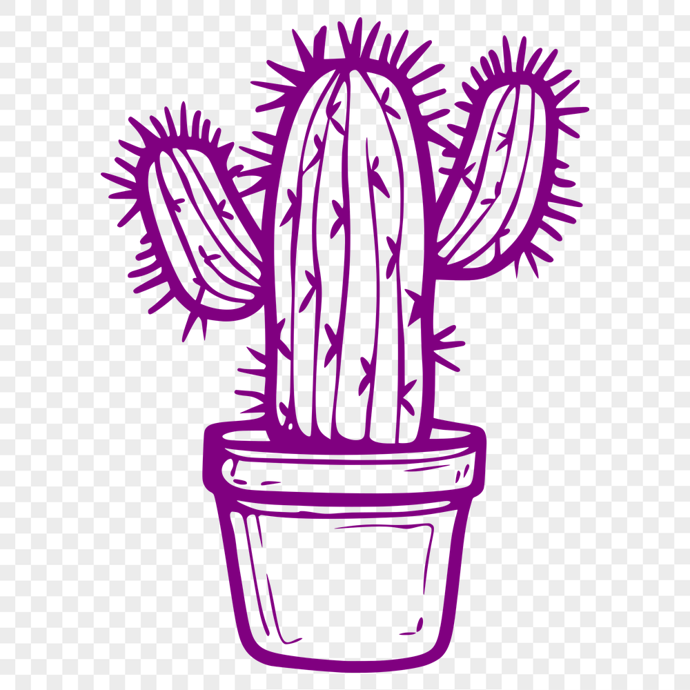 Free Cactus Digital Artwork