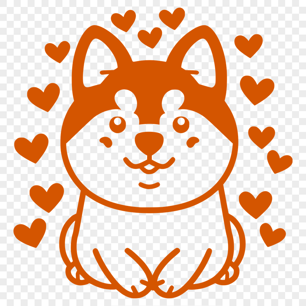 Free Unique Shiba Inu Illustration