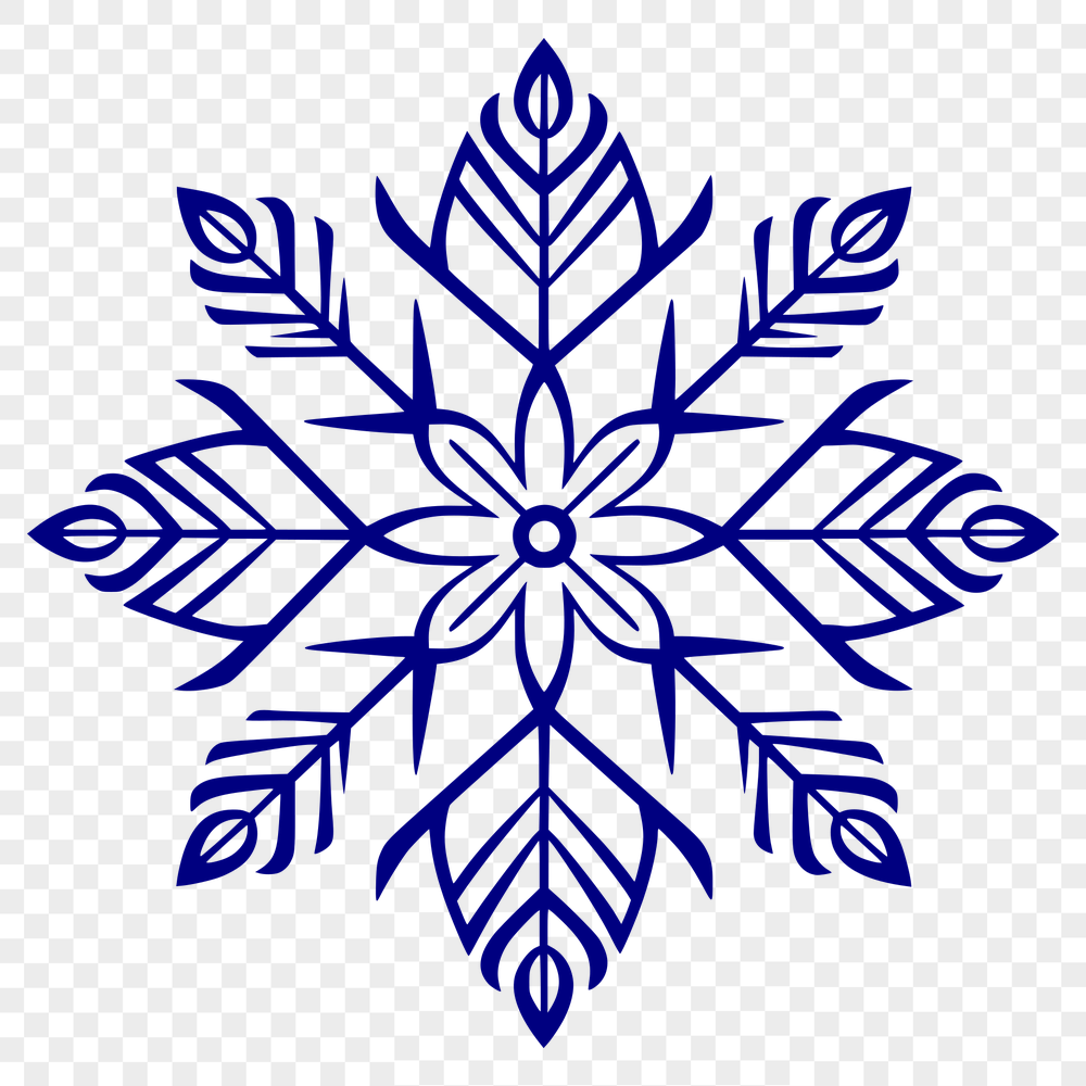 Beautiful Snowflake - PNG Format